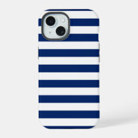 Bleu Royal et Rayures Blanches