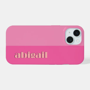 Coque iPhone 15 Bloc de couleurs avec personnalisation