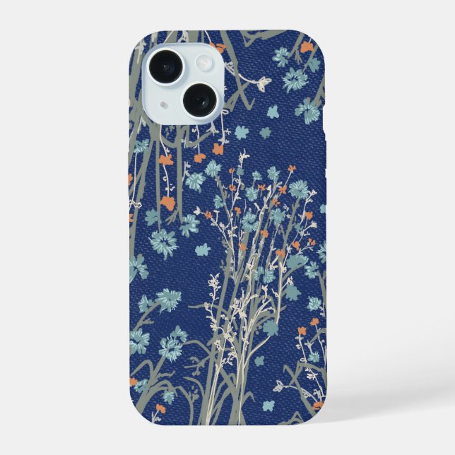 Coque iPhone 15 Boho wildflower phone case  (Verso)