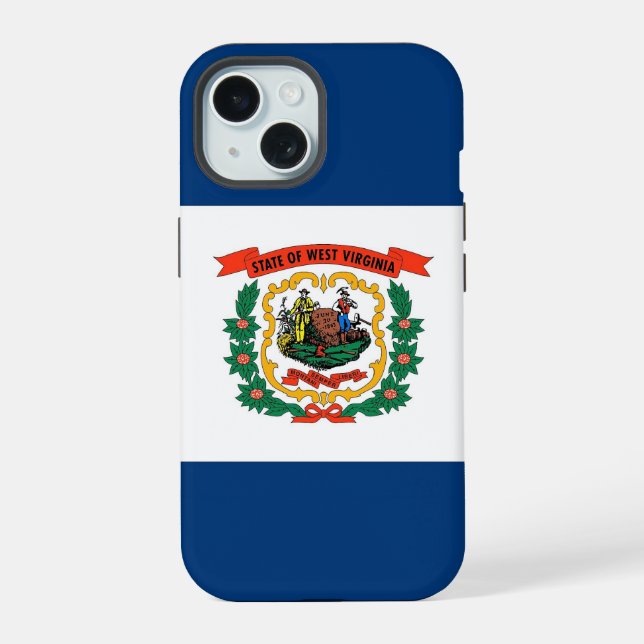 Coque iPhone 15 Boîtier Apple iPhone 15 Case-Mate, drapeau de Virg (Verso)