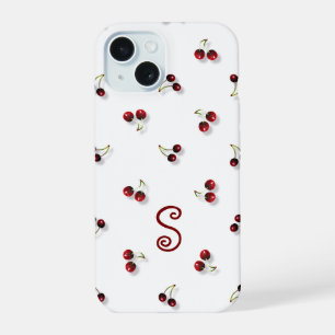 Coque iPhone 15 Boîtier de téléphone de cerises
