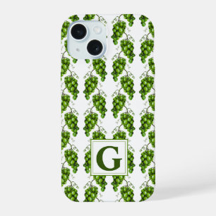 Coque iPhone 15 Boîtier de téléphone de raisins verts