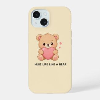 COQUE iPhone 15 BOÎTIER DE TÉLÉPHONE OURSON MIGNON