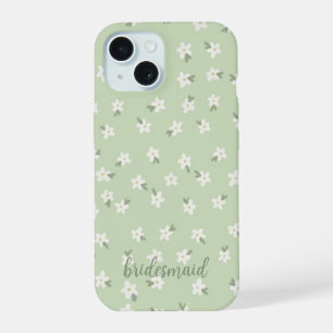 Coque iPhone 15 Boîtier de téléphone vert personnalisé