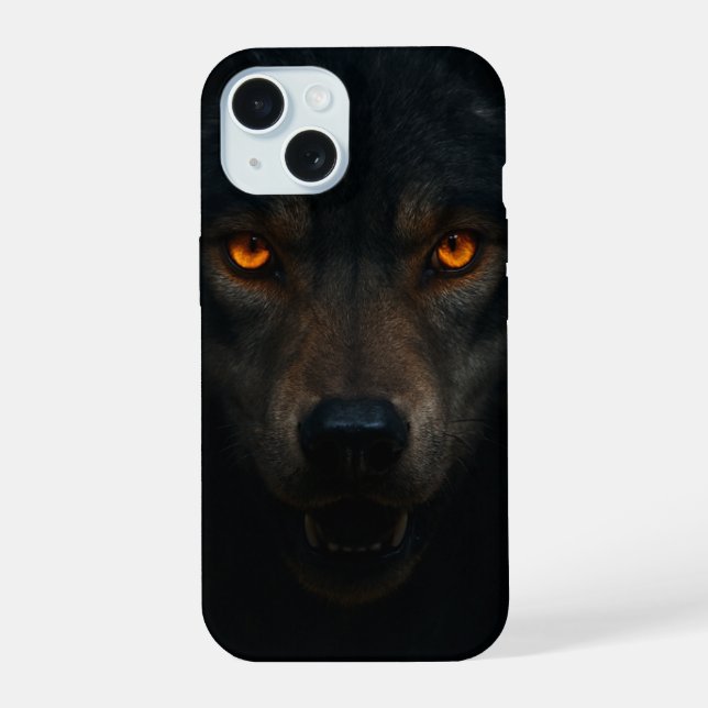 Coque iPhone 15 Boîtier de téléphone Wolf Style (Verso)