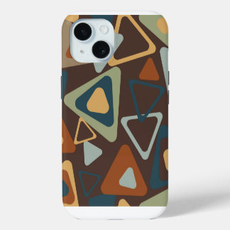 Coque iPhone 15 Boîtier iPhone 15 avec triangles Modernes du Milie