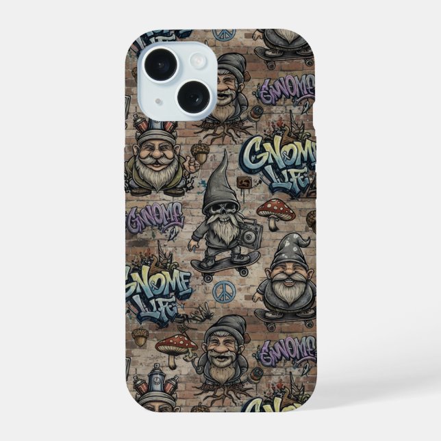 Coque iPhone 15 Boîtier iPhone Gnome (Verso)