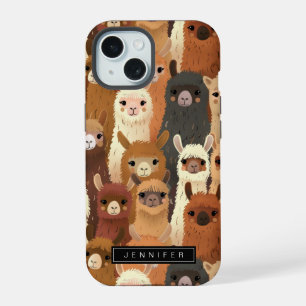 Coque iPhone 15 Boîtier iPhone Lama Drôle