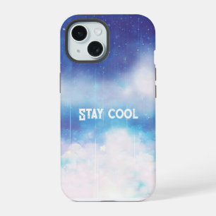 Coque iPhone 15 Boîtier iPhone Nébuleuse Bleue Céleste