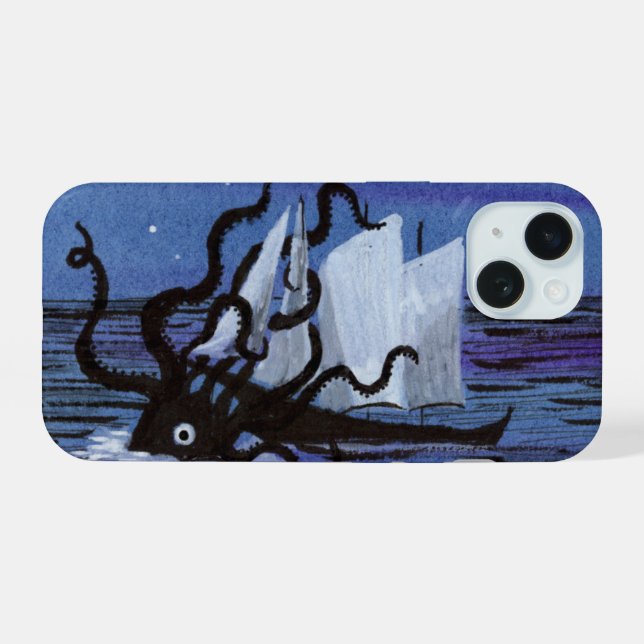 Coque iPhone 15 Boîtier Kraken OtterBox pour iPhone (Verso Horizontal)