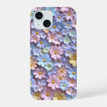Boîtier téléphonique floral Pastel Daisy avec conc