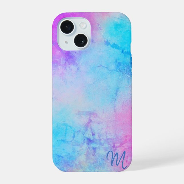 Coque iPhone 15 Boîtier téléphonique monographique multicolore (Verso)