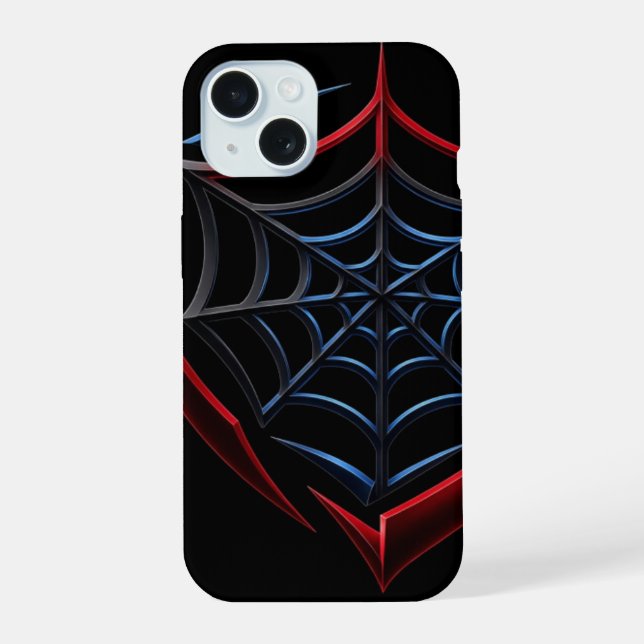 Coque iPhone 15 Bouclier Viper Toile d'araignée  (Verso)
