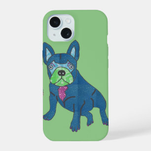 Coque iPhone 15 Bouledogue français Cartoon French Bulldog