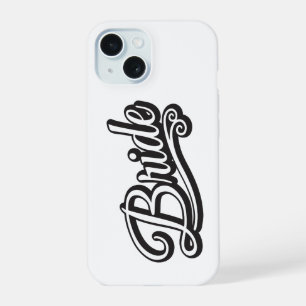 Coque iPhone 15 Bride noir et blanc