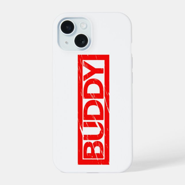 Coque iPhone 15 Buddy Stamp (Verso)