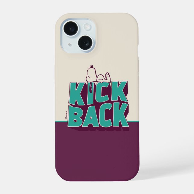 Coque iPhone 15 cacahuètes | Snoopy Kickback (Verso)