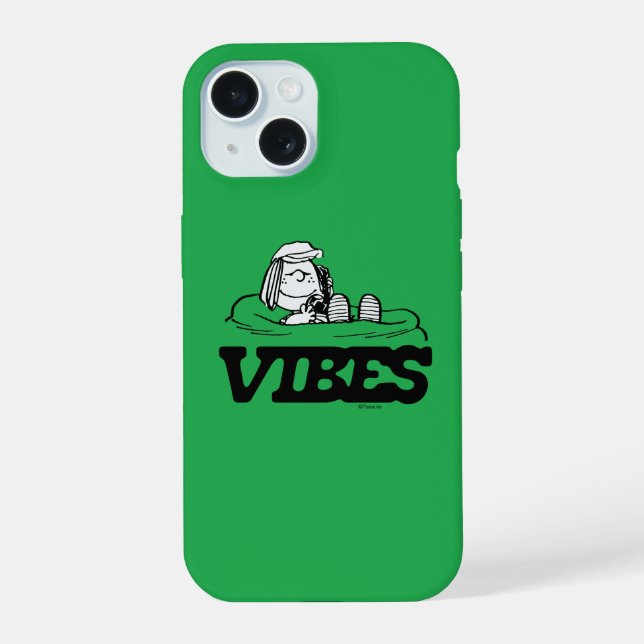 Coque iPhone 15 Cachou | Humeur de Peppermint Patty (Verso)