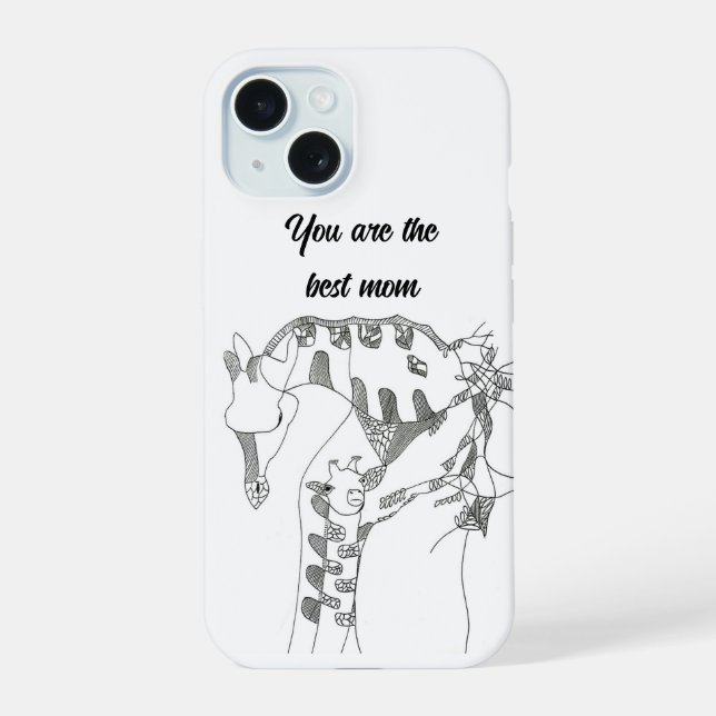 Coque iPhone 15 cadeau pour maman coques iphone 15 art Abstrait (Verso)
