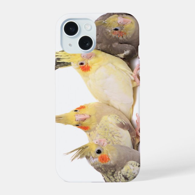 Coque iPhone 15 Calopsittes (Verso)