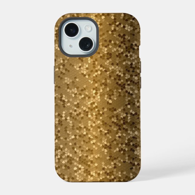Coque iPhone 15 Camo : numérique désertique (Verso)