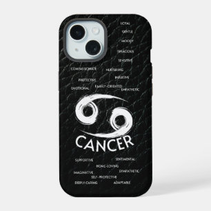 Coque iPhone 15 Cancer Zodiaque Horoscope Traits Garçons