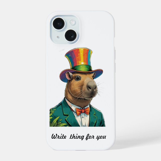 Coque iPhone 15 Capybara phone case iPhone (Verso)