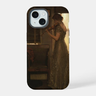 Coque iPhone 15 Carte postale violoniste