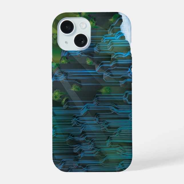Coque iPhone 15 Cascade (Verso)
