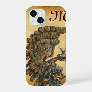 COQUE iPhone 15 CASQUE DE CHEVALIER ANTIQUE AVEC PARCHEMIN D'AIGLE