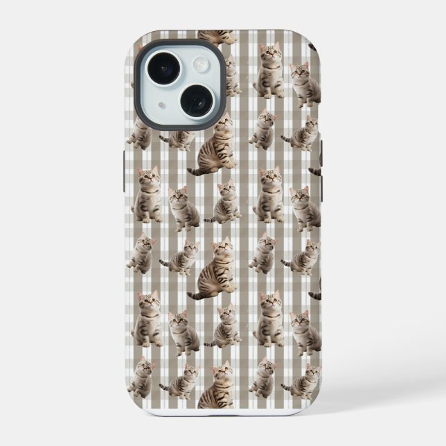 Coque iPhone 15 Cat iPhone 15 Téléphone Case (Verso)