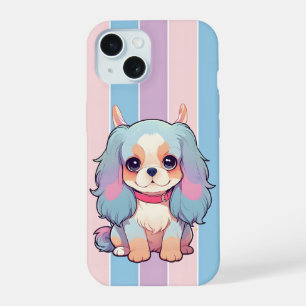 Coque iPhone 15 Cavalier King Charles Pastel Cute Devil