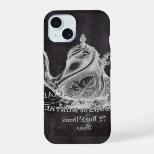 Coque iPhone 15 Chalkboard teapot Alice in Wonderland tea party