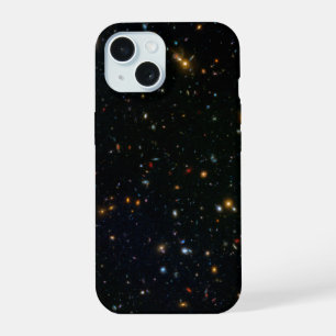 Coque iPhone 15 Champ parallèle de l'amas de galaxies Abell 370.