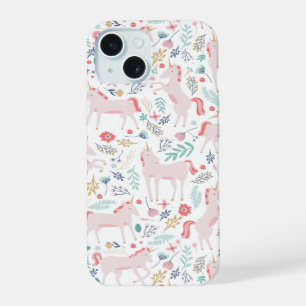 Coque iPhone 15 Champs de licornes