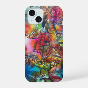 COQUE iPhone 15 CHANSON DE ROLAND,COMBAT DE CHEVALIERS DANS UN TOU