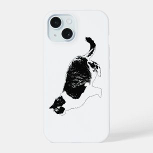Coque iPhone 15 Chat Graphique, Garde Douce