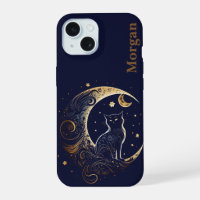 Chat Lunaire Mystique - Cadeau Céleste Personnalis