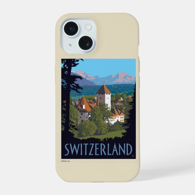 Coque iPhone 15 Château de Chillon | Suisse (Verso)