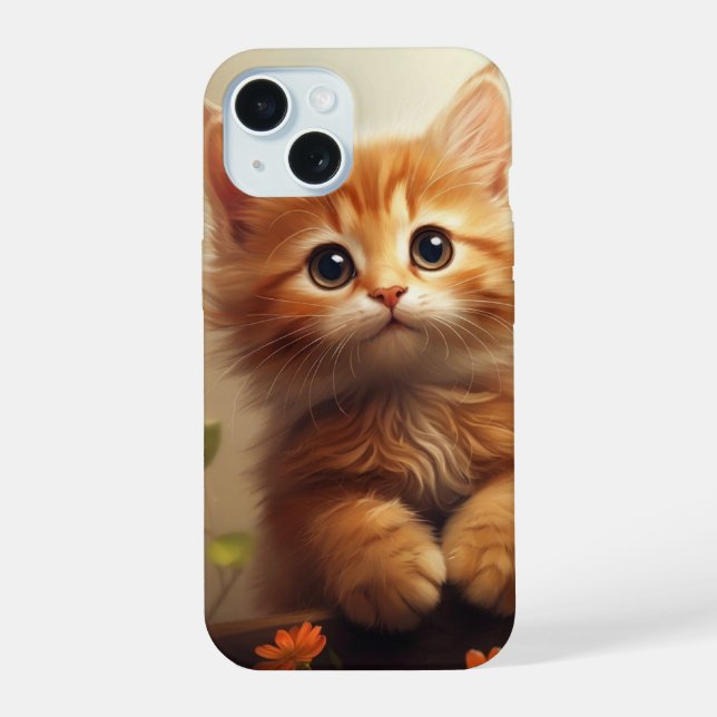 Coque iPhone 15 chaton (Verso)