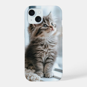Coque iPhone 15 Chaton regardant par la fenêtre