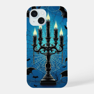 Coque iPhone 15 Chauves-souris & Bougies