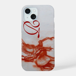 Coque iPhone 15 CHEVALIER FLORENTIN À CHEVAL Monogramme Sépia