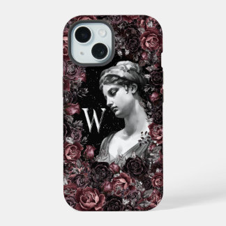 COQUE iPhone 15 CHIC FLORAL VINTAGE BAROQUE MONOGRAM PERSONNALISÉ