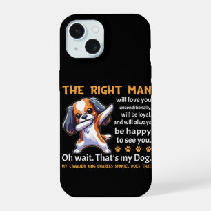 Coque iPhone 15 Chien Cavalier King Charles Spaniel Drôle