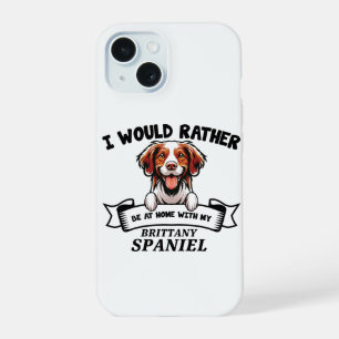 Coque iPhone 15 Chien drôle Brittany Spaniel