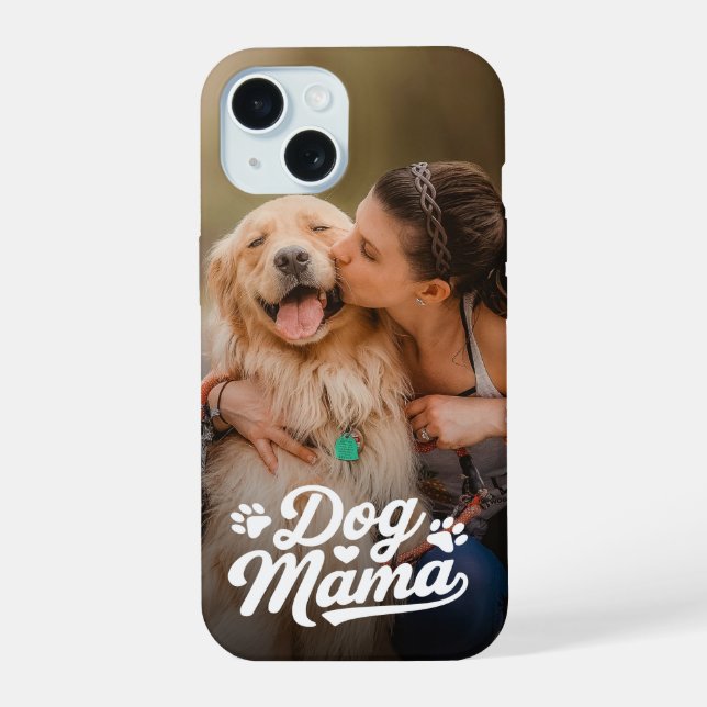 Coque iPhone 15 Chien Maman Pet Photo (Verso)