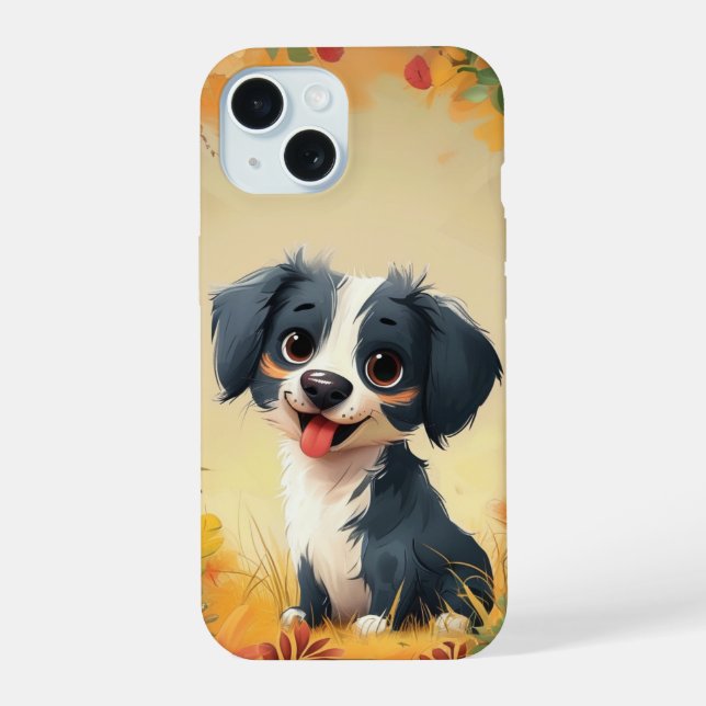 Coque iPhone 15 Chien Mignon (Verso)