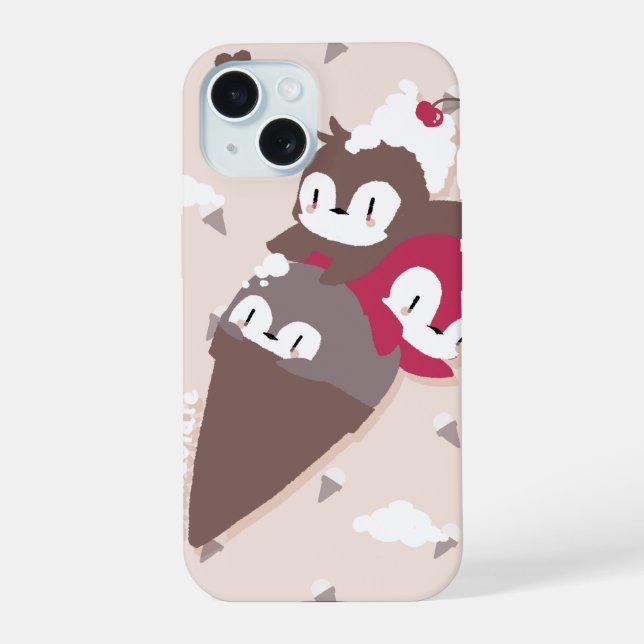Coque iPhone 15 Chocolate ice cream？ (Verso)