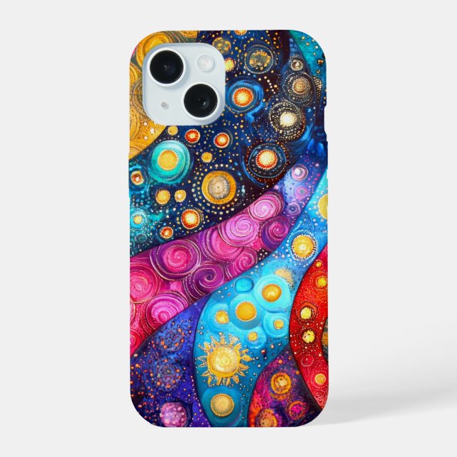 Coque iPhone 15 Choses Mélangées (Verso)